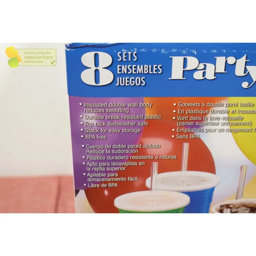 Party Cup Set 32 Oz 8 Piece Set